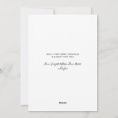 またはいけなニースおもしろいペットドッグカスタムクリスマス シーズンカード (裏面)