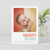 またはいけなニースシンプルホリデー写真 シーズンカード (スタンド正面)