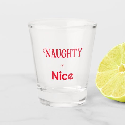 またはいけなニース文字 ショットグラス (正面)