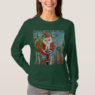 またはいけなニース・サンタとクランプス・アート Tシャツ