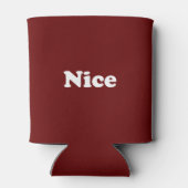 またはいけなニース、マルーンホワイトおもしろいクーラーボックス 缶クーラー (裏面)