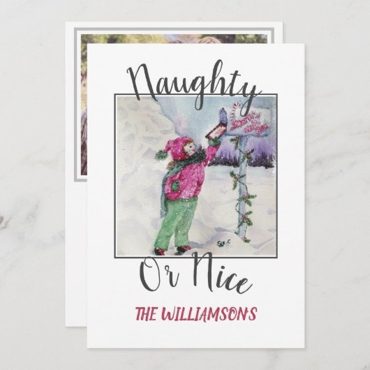 またはいけな写真とニース シーズンカード (正面/裏面)