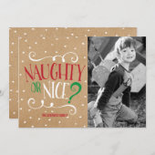 またはいけな素敵なクラフトのクリスマス シーズンカード (正面/裏面)