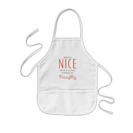 またはいけな素敵なクリスマスクッキーベーキング 子供用エプロン