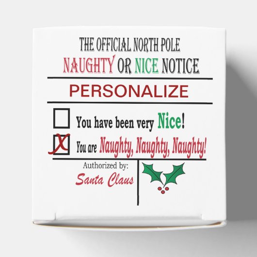 またはいけな素敵なクリスマスサンタ フェイバーボックス (上部)