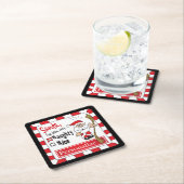 またはいけな素敵なクリスマス | パーソナライズ スクエアペーパーコースター (インサイチュ)