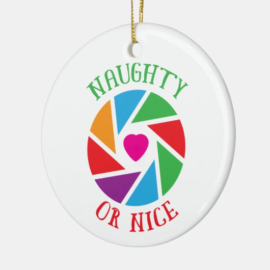 またはいけな素敵なサンタカムのクリおもしろいスモダンマス セラミックオーナメント (左)