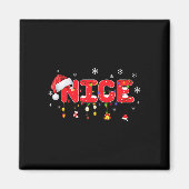 またはいけな素敵な一致するクリスマスのカップルの衣装 マグネット (正面)