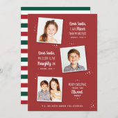 またはいけな素敵な兄弟姉妹おもしろいクリスマスカード (正面/裏面)