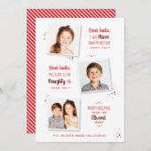 またはいけな素敵な兄弟姉妹おもしろいクリスマスカード (正面/裏面)