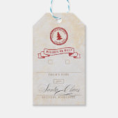 またはいけな素敵な公式の北極クリスマス ギフトタグ (正面)