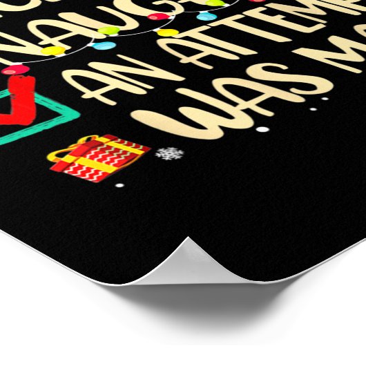 またはいけな素晴らおもしろいしい試みがクリスマスに行われた ポスター (角)