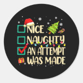 またはいけな素晴らおもしろいしい試みがクリスマスに行われた ラウンドシール (正面)