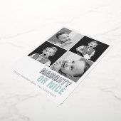 またはいけなNice 4写真フォイルのホリデーカード 箔招待状 (回転した状態)