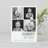 またはいけなNice 4写真フォイルのホリデーカード 箔招待状 (立ち正面)