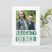 またはいけなNice Holiday Squareおもしろい Photo Card シーズンカード (スタンド正面)