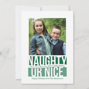またはいけなNice Holiday Squareおもしろい Photo Card シーズンカード