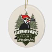 またはおもしろいそれを組み合わせたウキツツキの発音か セラミックオーナメント (左)