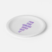 またはそれを得るガーリー – トレンディー関連のクート ペーパープレート (アングル)