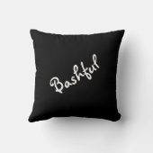 またははっきりした恥ずかしい気分の表現装飾用クッション クッション (裏面)