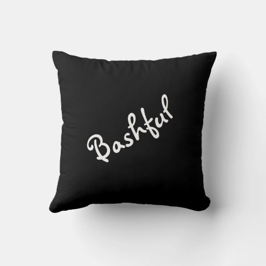 またははっきりした恥ずかしい気分の表現装飾用クッション クッション (裏面)