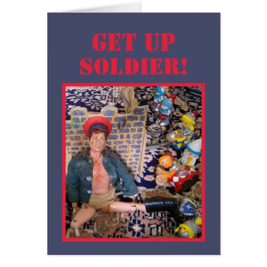 またはやる気を起こさせるGood Luck Greetings Card (正面)