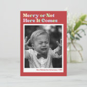 またはメリー赤でないクリスマスの写真 シーズンカード (スタンド正面)