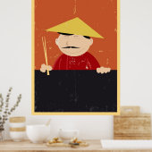 または中国のベトナム調理師とフードスティックのポスター ポスター (キッチン)