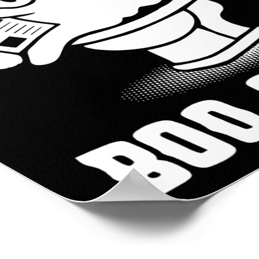 または処理不気味幽霊これはBoo Sheet Hallo ポスター (角)