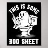または処理不気味幽霊これはBoo Sheet Hallo ポスター (正面)