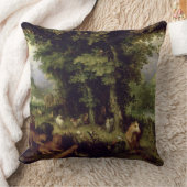 または地上の楽園1607-08年埋めて下さい(警察官の油 クッション (ブランケット)