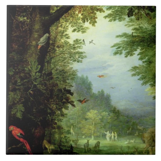 または地上の楽園、アダムの詳細埋めて下さい タイル (正面)