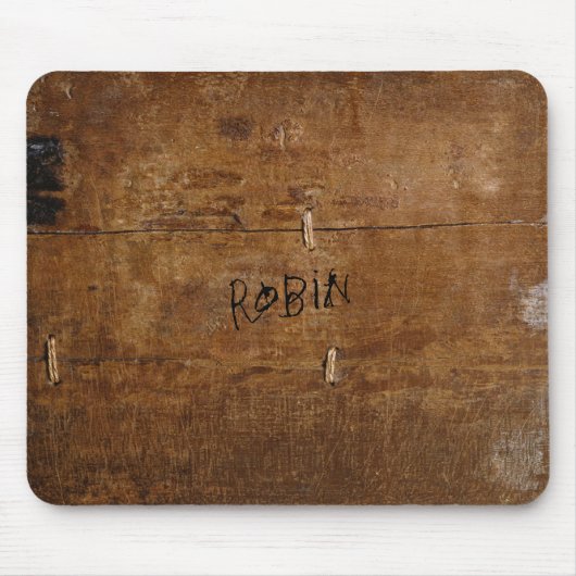 (または外に)あなたの名前の古い"木の"マウスパッド マウスパッド (正面)