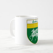 または家紋クウィンの紋章付き外衣 コーヒーマグカップ (正面左)