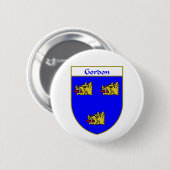 または家紋ゴードンの紋章付き外衣 缶バッジ (正面&裏面)