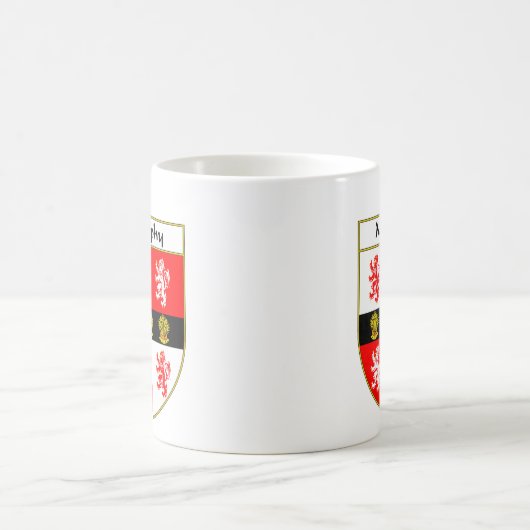 または家紋マーフィーの紋章付き外衣 コーヒーマグカップ (中央)