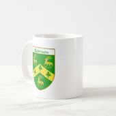 または家紋ロビンソンの紋章付き外衣 コーヒーマグカップ (正面左)