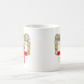 または家紋ローレンスの紋章付き外衣(包まれる) コーヒーマグカップ (中央)