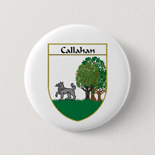 または家紋Callahanの紋章付き外衣 缶バッジ (正面)