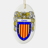 または家紋Cortezの紋章付き外衣 セラミックオーナメント (右)