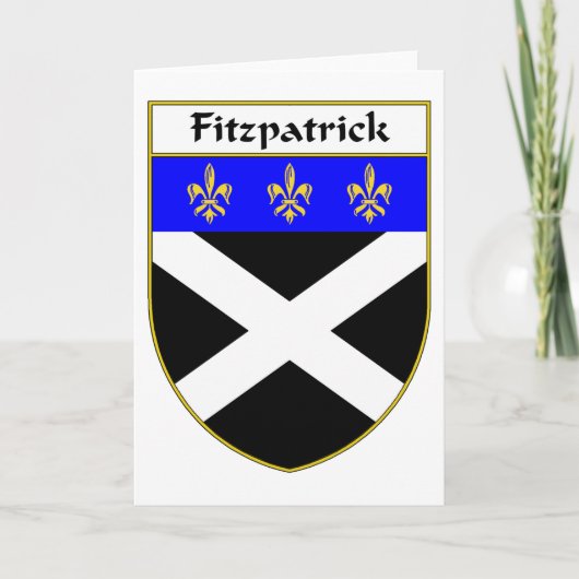 または家紋Fitzpatrickの紋章付き外衣 カード (正面)