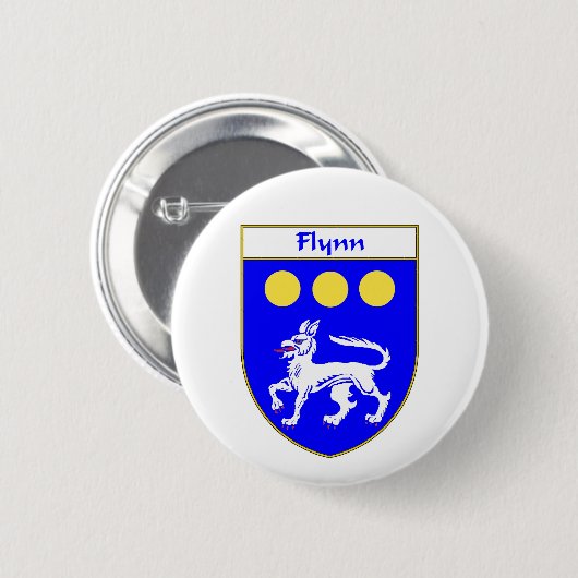 または家紋Flynnの紋章付き外衣 缶バッジ (正面&裏面)