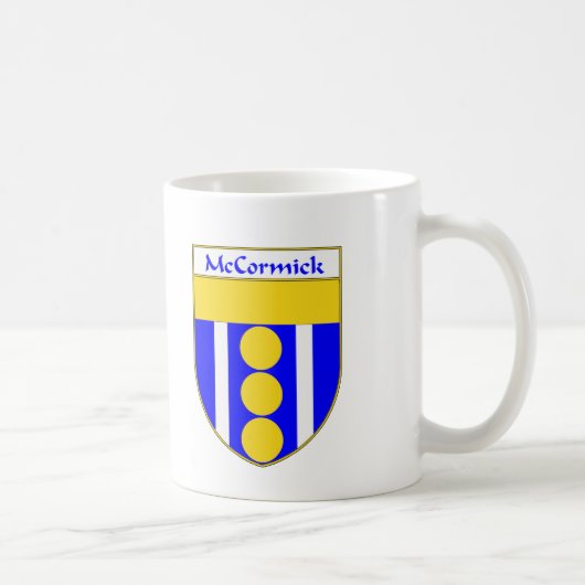 または家紋McCormickの紋章付き外衣 コーヒーマグカップ (右)