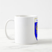 または家紋Meagherの紋章付き外衣 コーヒーマグカップ (左)