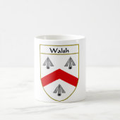 または家紋Walshの紋章付き外衣 コーヒーマグカップ (中央)