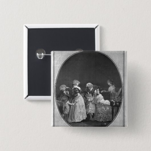 または祝う祖母花束 缶バッジ (正面&裏面)