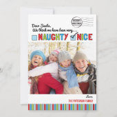 または素敵いけなな家族のクリスマスフォトカード シーズンカード (正面)