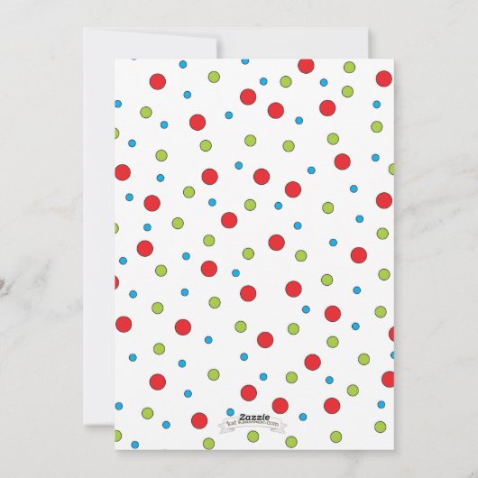 または素敵いけなな家族のクリスマスフォトカード シーズンカード (裏面)