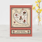 または統一された分割1_グリーティングカード カード (黄色い花)