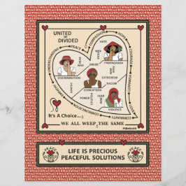 または統一された分割1_フラット紙シート8.5"x11"